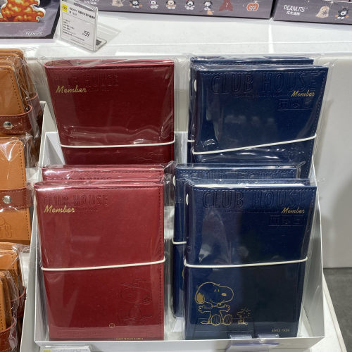 KKV史努比snoopy联名款PU皮质活页本手账本记事本笔记本记事本