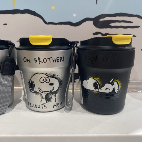 KKV史努比snoopy联名款不锈钢保温杯咖啡杯随行杯户外咖啡杯