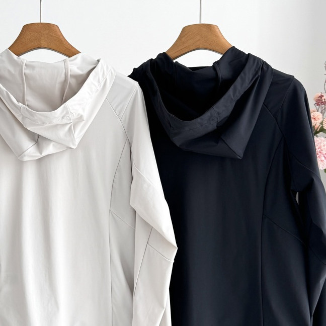 【0402】春夏新款青年流行时尚户外运动休闲女士防晒皮肤衣外套BK