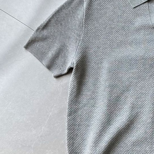 【0417】春夏新款青年流行时尚运动休闲男士翻领短袖针织衫19