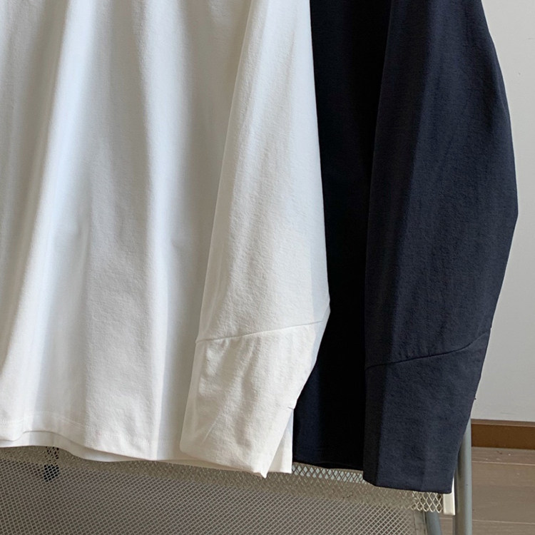 【0403】春夏青年流行时尚户外运动休闲男女圆领长袖T恤体恤BK