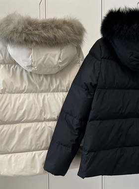 【0106】冬季新款青年流行女士户外运动休闲毛领加厚羽绒服SW