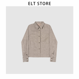 1520 轻爽翻领慵懒衬衫 三千金衬衫