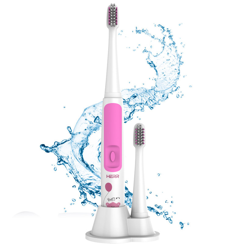 赫尔儿童电动牙刷卡通声波防水小孩宝宝自动牙刷3-6-12岁软毛10
