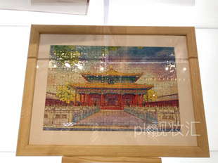 代买北京国子监文创拼图 手绘拼图 彩绘拼图 孔庙的礼物