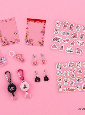 日本正版GLOOMY暴力熊周边Pity血粉熊吧唧徽章套挂件钥匙扣文件夹