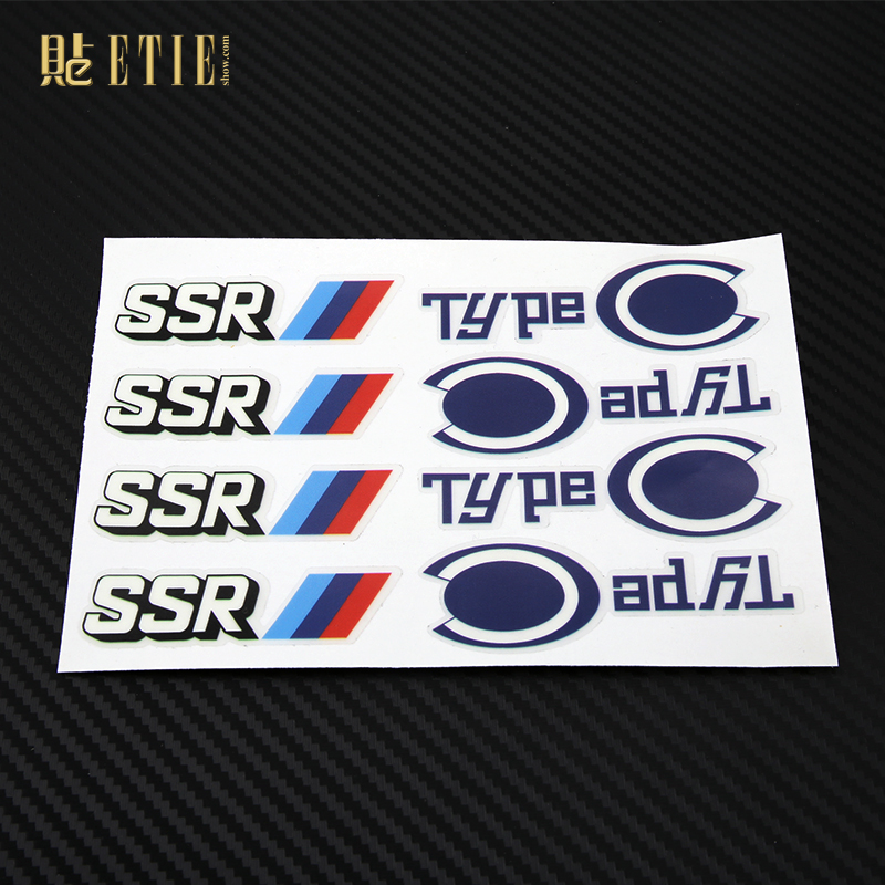 贴纸SSRTypedecals轮毂车贴