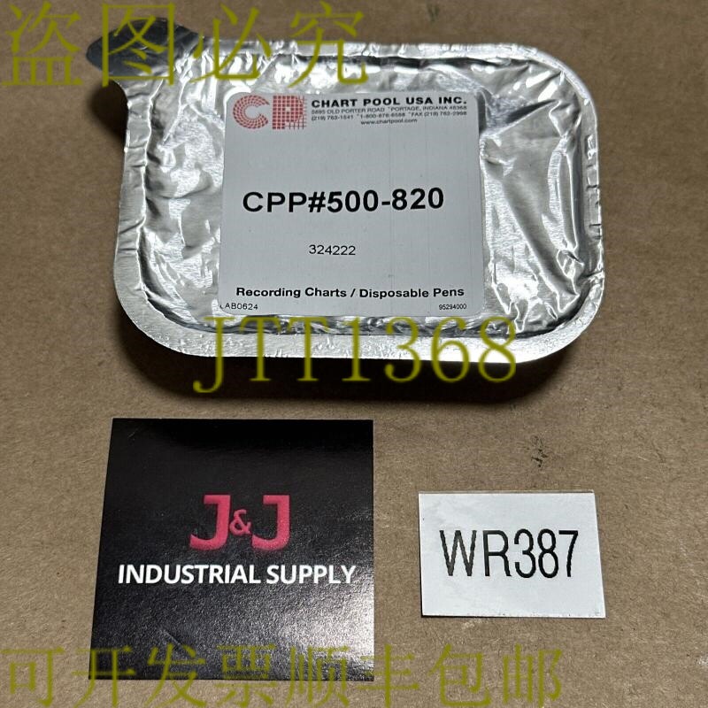 原装供应- CHART POOL USA CPP 500-820 324222 瞬时图表记录笔