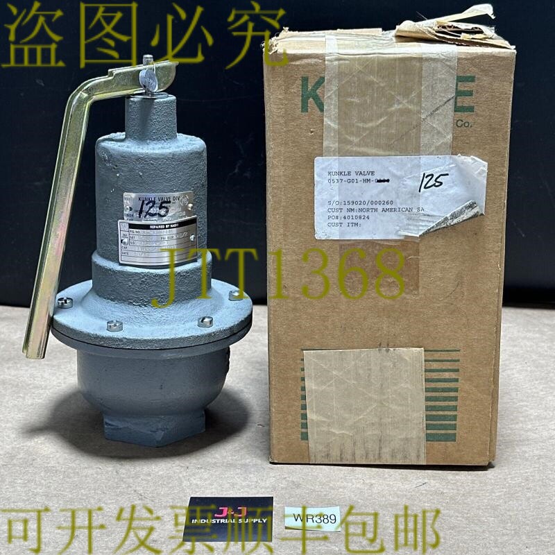 原装供应修复- Kunkle 0537-G01-HM0125 蒸汽安全直泉面膜阀 125P