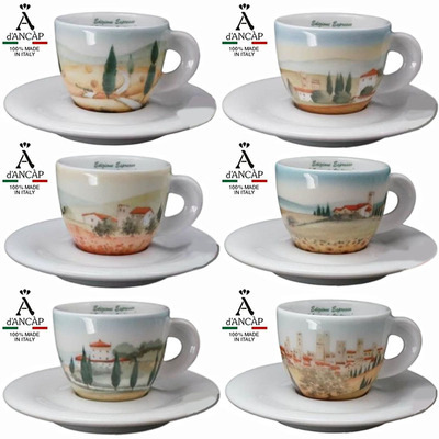 咖啡杯意大利进口ancap庄园风景