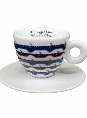 意大利艺术巨匠GilloDorfles设计2016艺术版卡布奇诺咖啡illy杯具