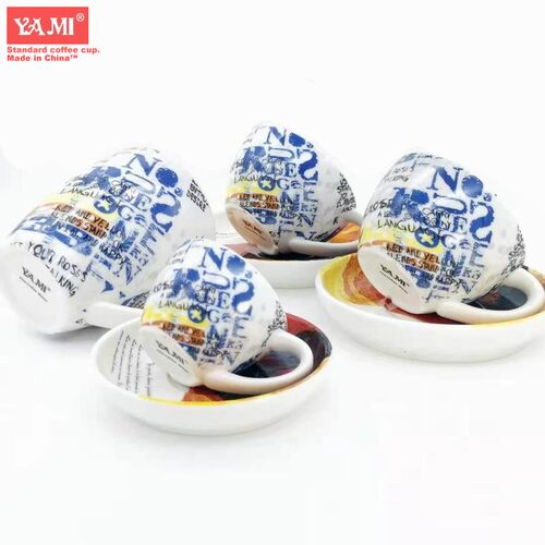 精品yami亚米咖啡杯油画艺术店主