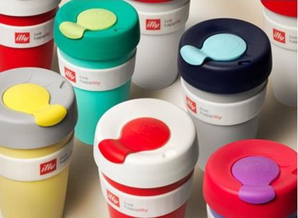 精品illy杯咖啡 创意旅行水杯keepcup快乐生活彩色旅行便携外带杯