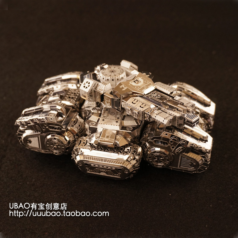MU艺模星际人族坦克diy手工成人金属拼装模型3d拼图高难度玩具图片