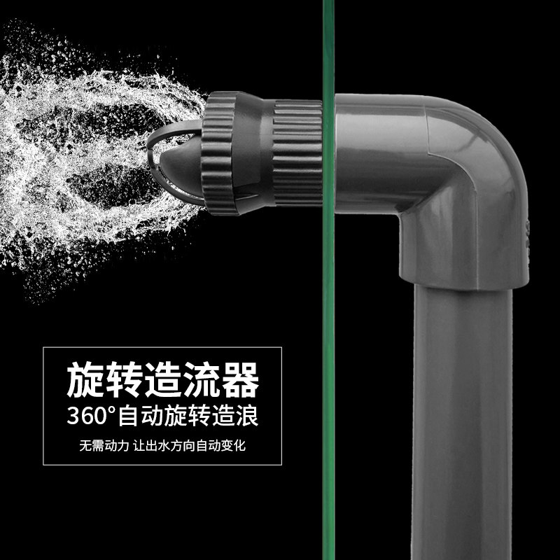 360度旋转造流造浪水流出水口