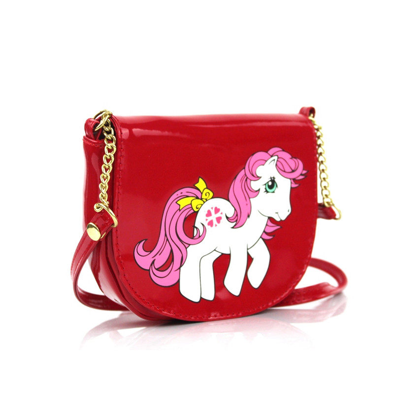 小马宝莉小孩包包斜挎包 女宝宝公主包韩国可爱红色儿童小方包潮