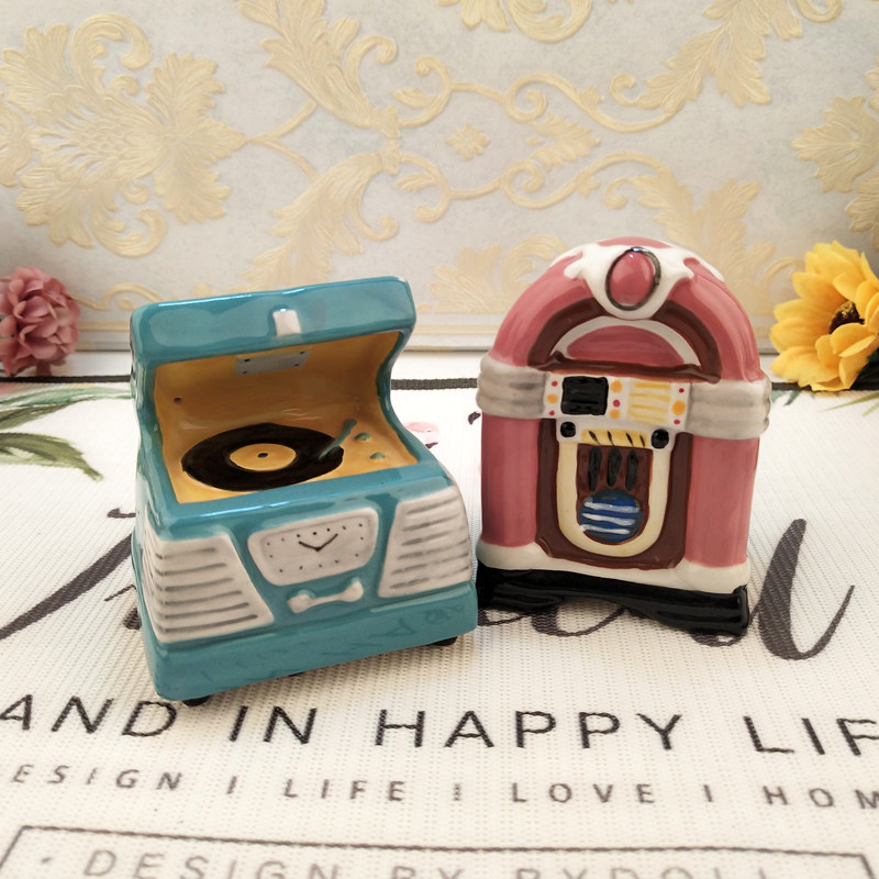 出口精品Blue sky纯手绘陶瓷点唱机新款陶瓷收音机迷你小摆件|msdalam kategori dapur/memasak Appliances, Alat dapur/Penyimpanan dapur, botol penyimpanan/bekas penyimpanan dapur, botol perasa - dari Buy2taobao.com untuk memberikan perkhidmatan ejen Taobao profesional membeli