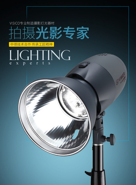 VISICO韦思 300w闪光灯摄影灯室内灯摄影棚拍摄台淘宝拍照静物灯