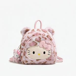 官方正品beamKitty卡通可爱毛绒双肩包女2026新款迷你毛茸茸背包