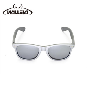 WALLEVA偏光太阳镜墨镜 金属色镜框 百搭时尚大框男女款炫彩墨镜