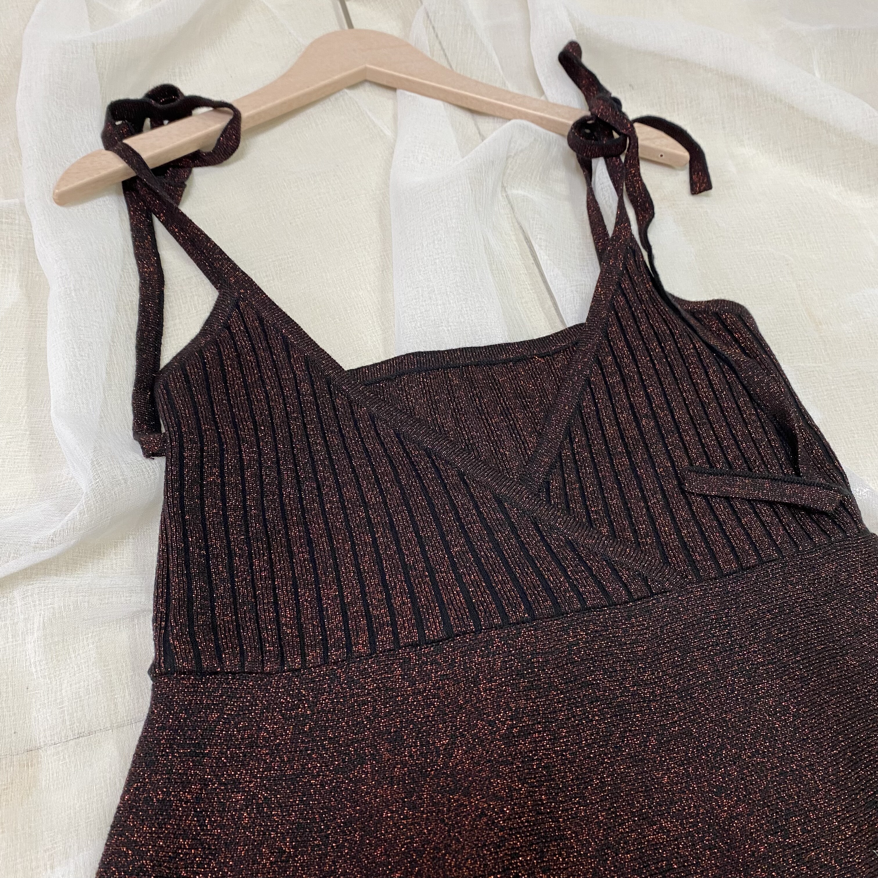 品牌折扣针织吊带连衣裙女装精品