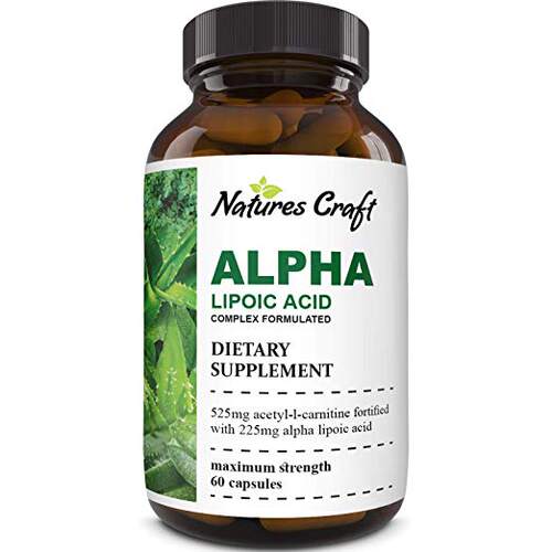 Pure Alpha Lipoic Acid Supplement with Acetyl L-Carnitine