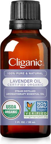 美国代购Cliganic USDA Organic Lavender Essential Oil, 1oz