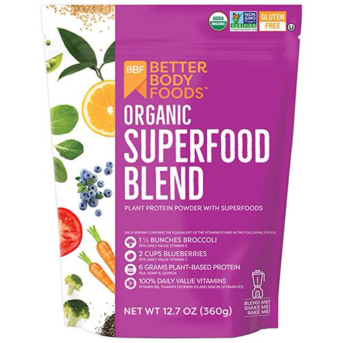 美国代购BetterBody Foods Organic Superfood Powder with Prot