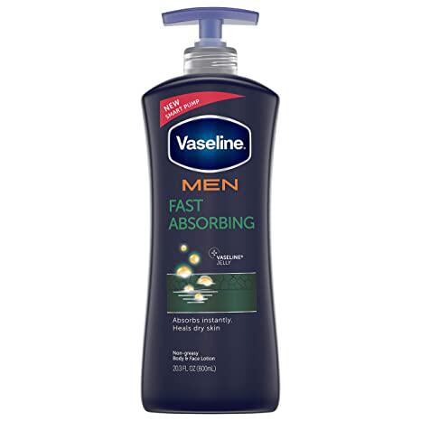 Vaseline Men Healing Moisture Body Lotion, Fast Absorbing, 2