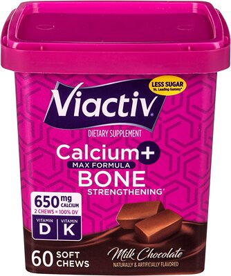 美国代购Viactiv Calcium +Vitamin D3 Supplement Soft Chews, M