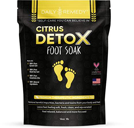Citrus Detox Foot Soak with Epsom Salt - Removes Toxins, Foo