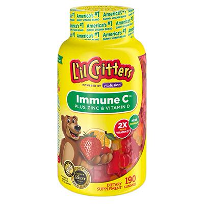 美国代购Lil Critters Immune C Plus Zinc and Echinacea