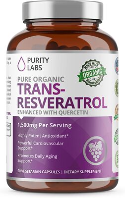 美国代购Organic Trans-Resveratrol. 1,500MG. Highest Quality