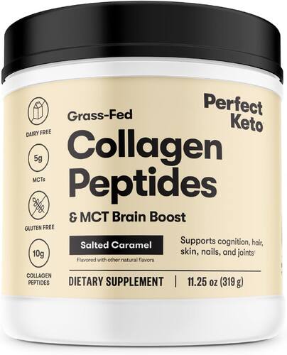 美国代购Perfect Keto Collagen Peptides Protein Powder with M