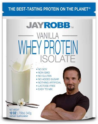 Jay Robb Whey Vanilla Isolate Protein Powder, Low Carb, Keto