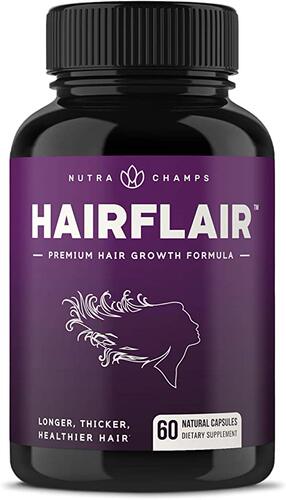 HairFlair - Hair Growth Vitamins with Biotin for Longer, Str