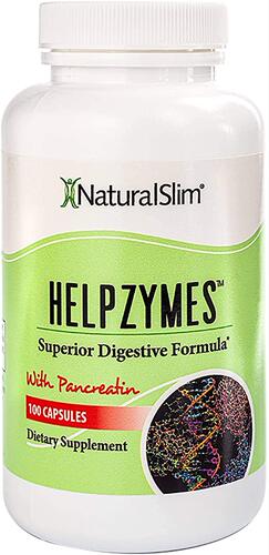 NaturalSlim Superior Digestive Enzymes with HLC Acid and Pan