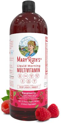 Morning Liquid Vitamins by MaryRuth's (Raspberry) Vegan Mult