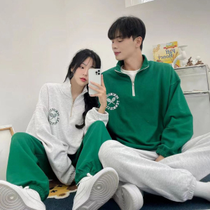 情侣卫衣套装宽松卫衣卫裤两件套男女套装815-C907卫衣P60卫裤P60图片