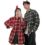 春装~情侣装长袖衬衫宽松格子衬衣男女休闲薄外套XZ815-C904P55，男装衬衫，星座716A-1（原星座815）