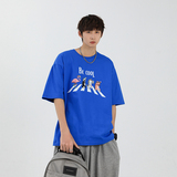 夏天宽松短袖t恤男装时尚印花tee恤衫oversizesXZ815-HT14P28，男装T恤，星座716A-1（原星座815）