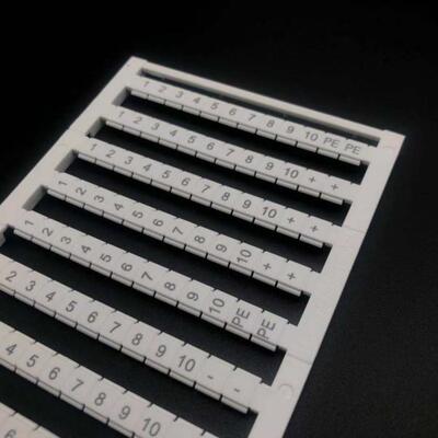 魏德米勒ZDU WDU SAKDU2.5端子标记条DEK5/5.5/6/8PLUS定制打印