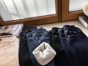 法棍裤 奥利绒加厚高腰四面弹牛仔裤 自留百搭日常小神裤 回馈款