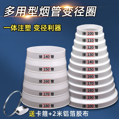 抽油烟机排烟管变径圈排风管大小
