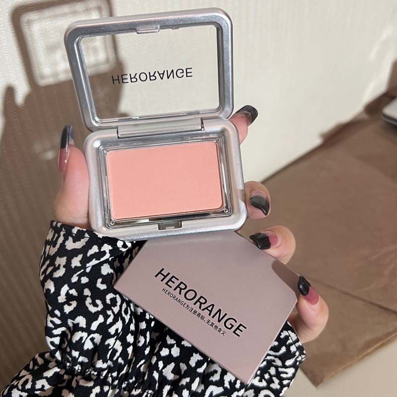 HERORANGE氛围感微醺单色腮红哑光自然裸妆粉质细腻修饰显色腮红