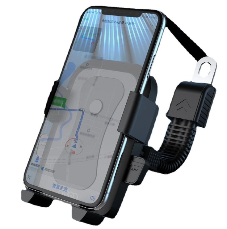 奥力科702电动车手机支架360度旋转防滑卡扣摩托车自行车强力锁紧