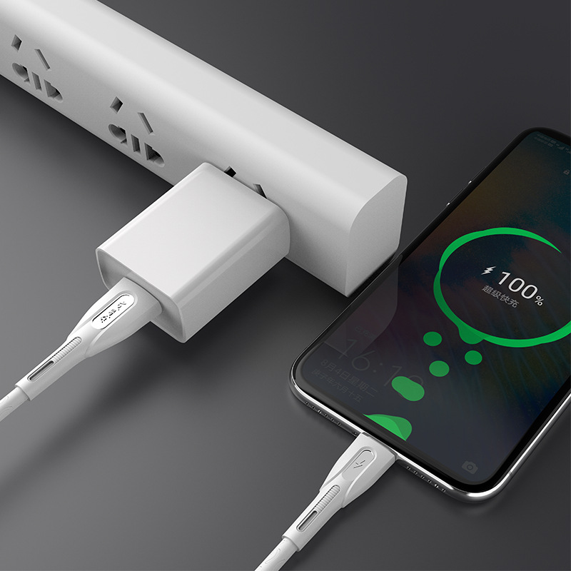 奥力科322a安卓数据线5a大电流升级sr闪充 纯铜加粗scp超级快充线