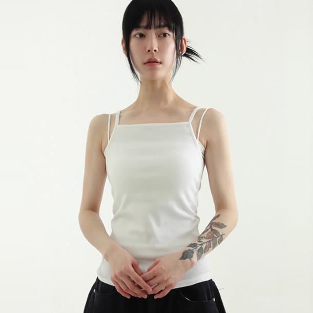 韩国代购纯色设计师背心