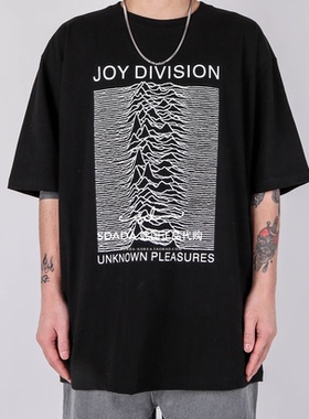 韩国代购21S/S JOY DIVISON HALF TEE  乐队印画棉质短袖T恤 男女