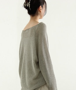 wide neck 宽松薄款 21F 针织毛衣 unisex knit 韩国代购 cozy